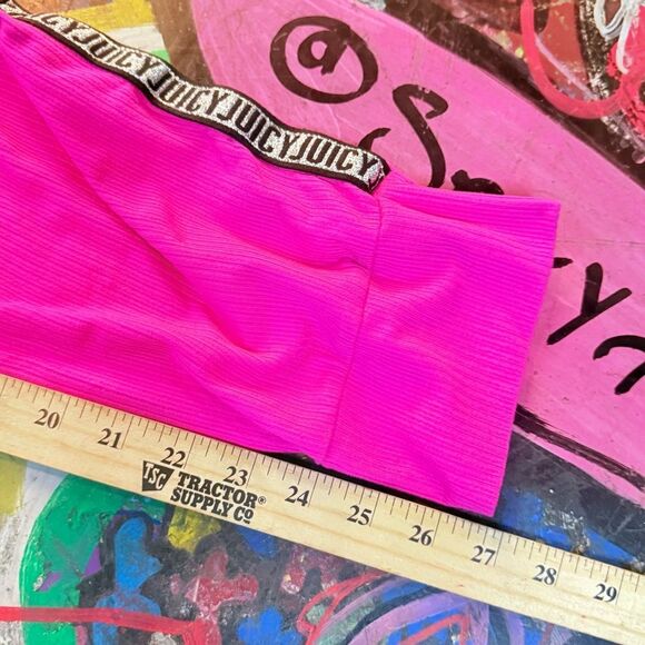Juicy Couture Hot Pink Sleep Pants w Logo Sides & Drawstring | Y2K Vibe |  Large - Picture 12 of 13